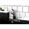 Kingston Brass Water Onyx Sgl-Handle Bthrm Faucet W/Brass Pop-Up & Cover Plate, Blk SS NS8420DKL - alternate 6